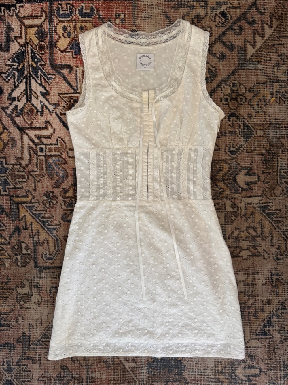 With Jean Adaline XS Eyelet Dress